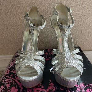 Silver Platform Steve Madden Heels